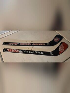 NHL Montreal Canadiens and Detroit Red Wings Mini Hockey Sticks